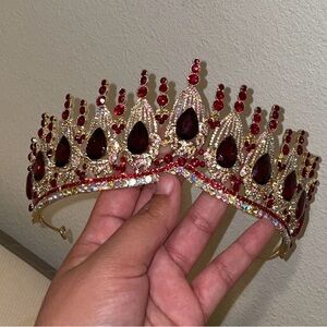 Red and gold crown